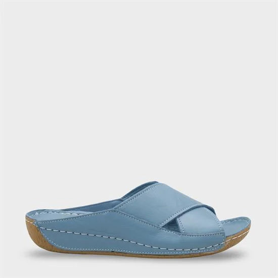 Capone Sophi Genuine Leather Soft Comfort Women Avocado Sandal