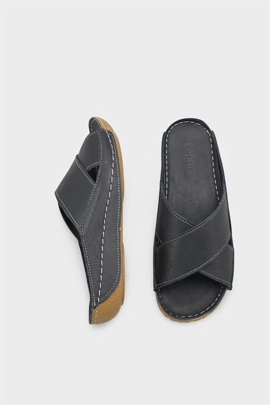 Capone Sophi Genuine Leather Soft Comfort Women Avocado Sandal