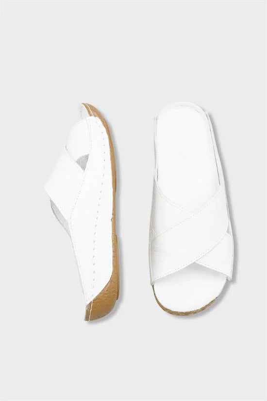 Capone Sophi Genuine Leather Soft Comfort Women Avocado Sandal