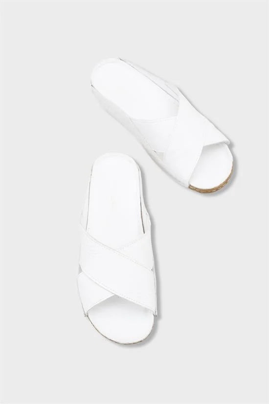 Capone Sophi Genuine Leather Soft Comfort Women Avocado Sandal