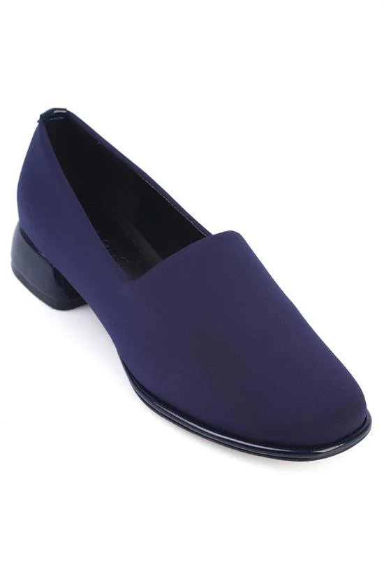 Capone Stretch Short-Heeled Comfort Women Black Shoes