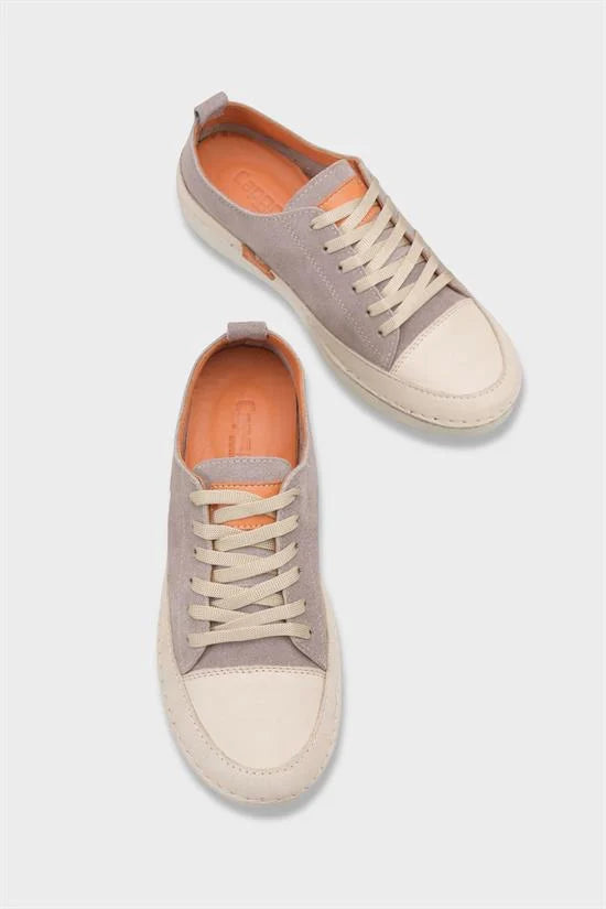 Capone Susette Genuine Leather Soft Comfort Women Denim Blue Sneaker