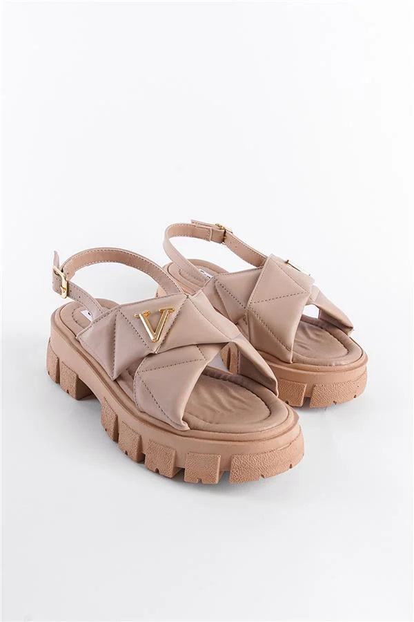 Capone Chiquita Thick Sole Ankle Band Comfort Sole Women Black Sandals