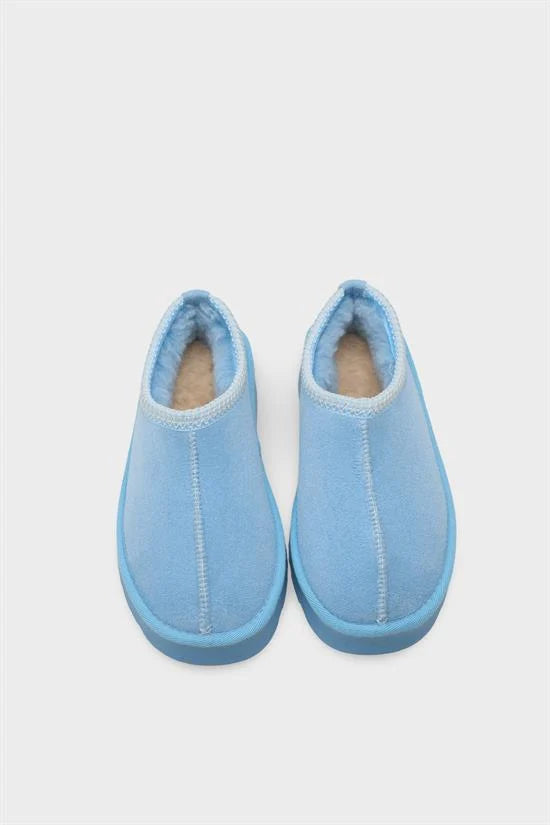 Capone Thick Sole Round Toe Furry Closed Women Pink Sandals