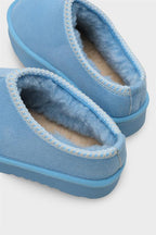 Capone Thick Sole Round Toe Furry Closed Women Pink Sandals