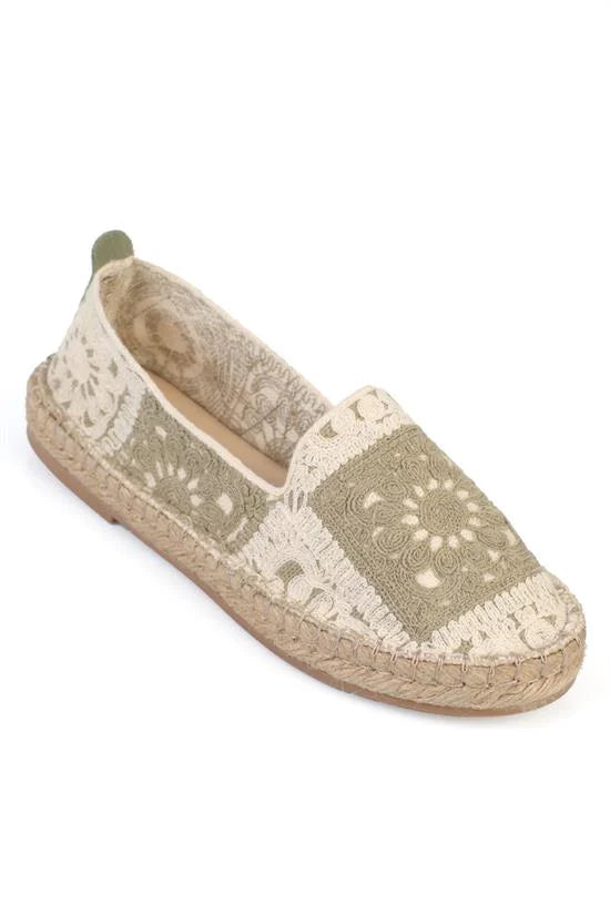 Capone Vera Woven Women Black Espadrille