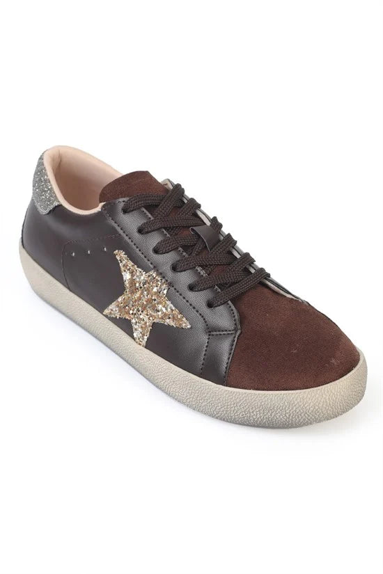 Capone Wilie Genuine Leather Women Brown Sneaker