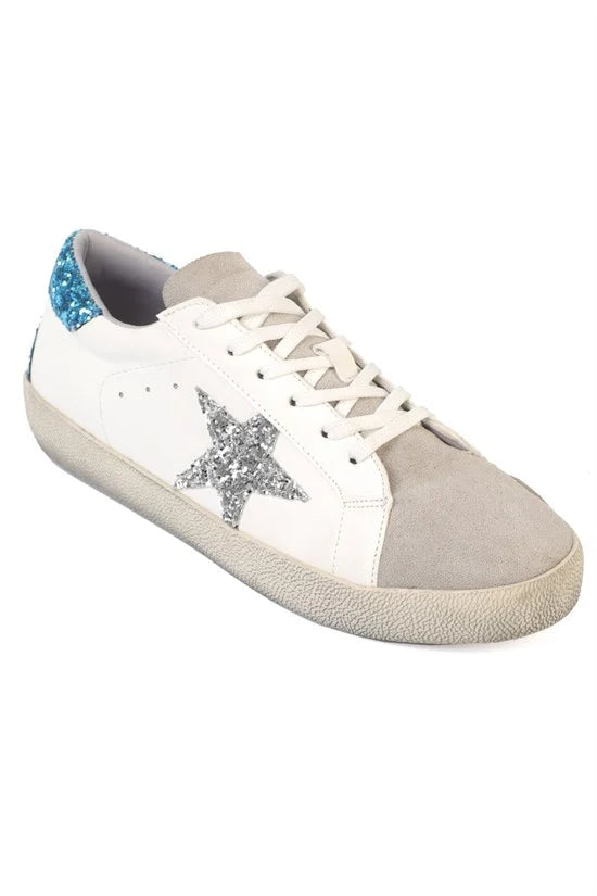 Capone Wilie Genuine Leather Women White Gold Sneaker