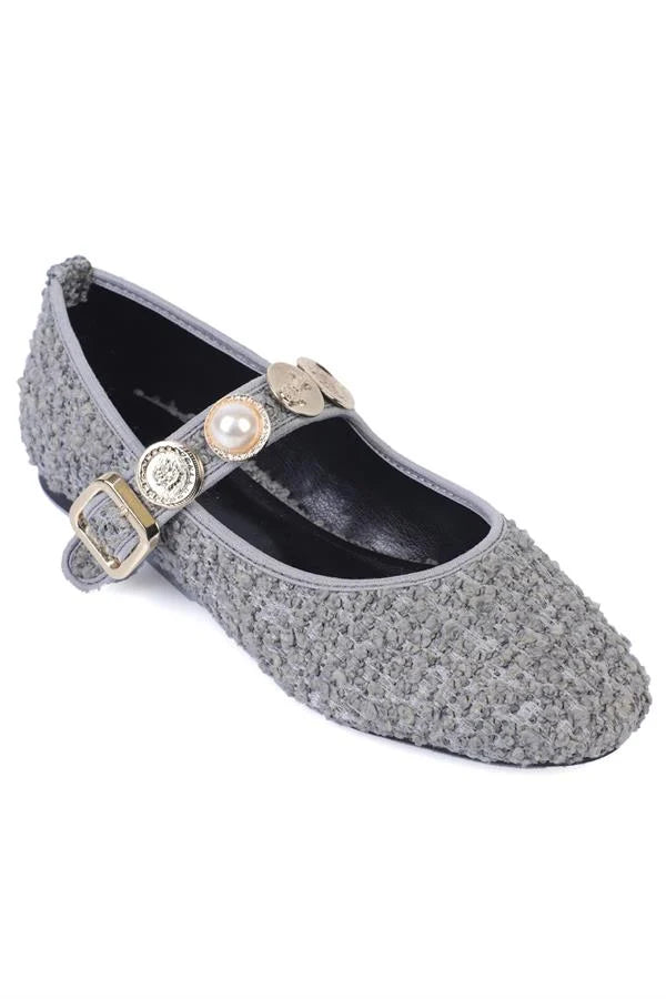 Capone Codi Women Grey Ballerina