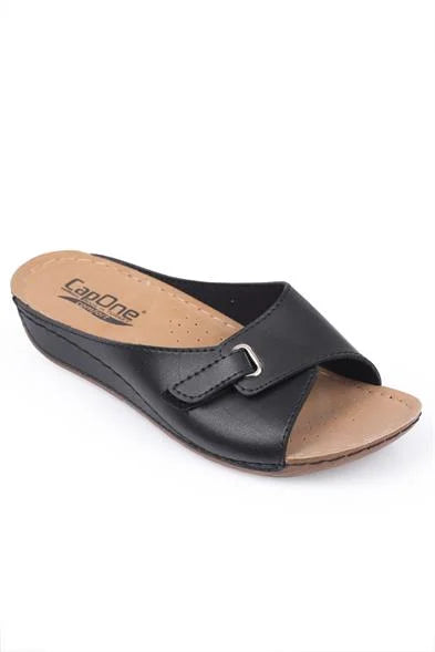 Capone Jenn Z0397 Women White Slide Comfort Anatomical Sandals