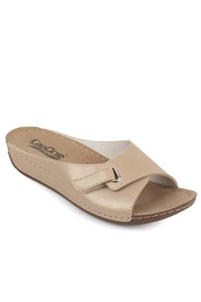 Capone Jenn Z0397 Women White Slide Comfort Anatomical Sandals