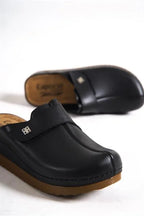 Capone Karel Z0680 Women Black Clog Comfort Anatomical Sandals
