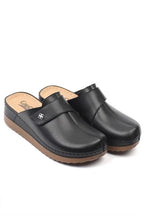 Capone Karel Z0680 Women Black Clog Comfort Anatomical Sandals