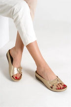 Capone Karen Z0777 Women Black Slide Comfort Anatomical Sandals