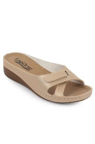 Capone Karen Z0777 Women Black Slide Comfort Anatomical Sandals