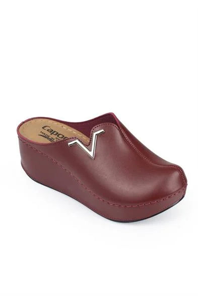 Capone Kally Z6188 Women Gold Platform V Clip Accessory Clog Sandals