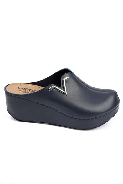 Capone Kally Z6188 Women Gold Platform V Clip Accessory Clog Sandals