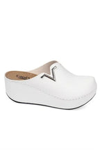 Capone Kally Z6188 Women Gold Platform V Clip Accessory Clog Sandals